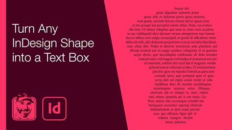 indesign text box shape.